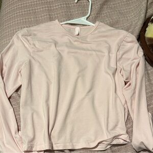 SKIMS Light Pink Long Sleeve Tee
